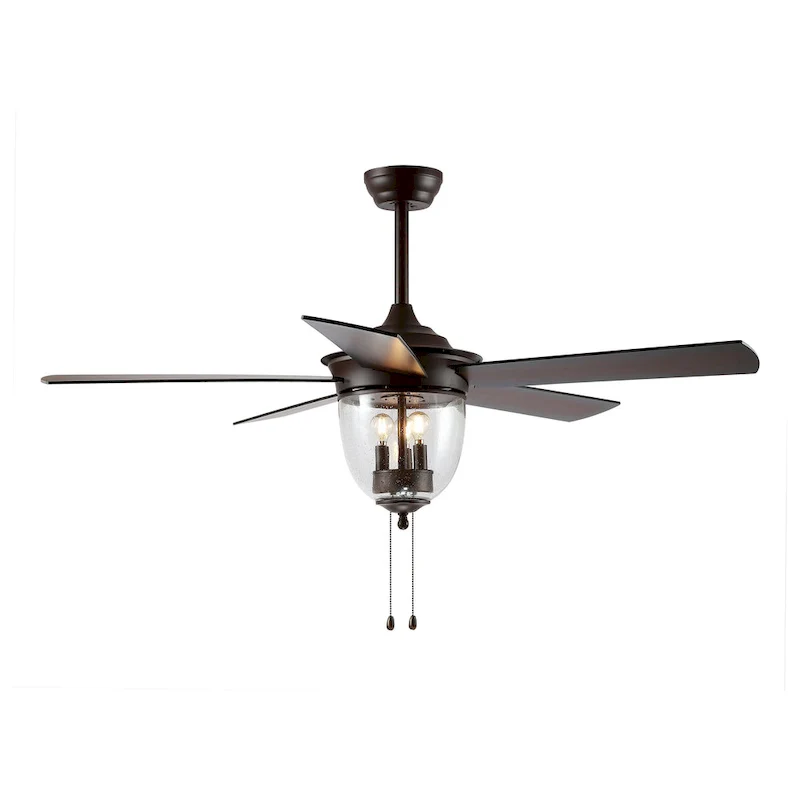 SAFAVIEH Lighting Hetty 52-inch Led Ceiling Light Fan - 52  W x 52  L x 25.375 -30.375  H