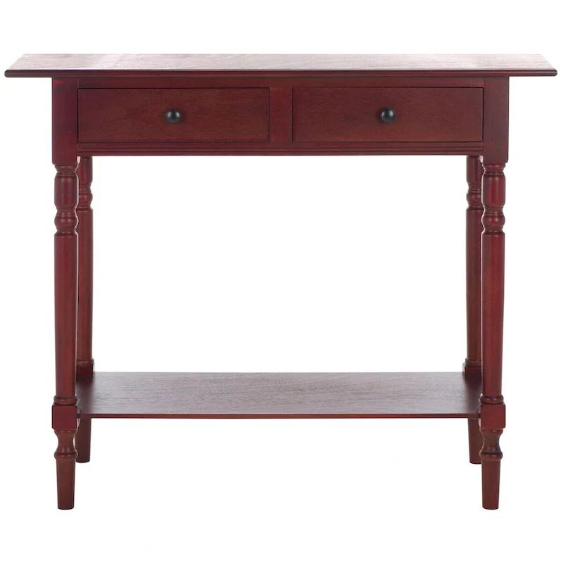 Arvilla Grey 2-Drawer Console Table - 37.8 x 13 x 31.9 - 38Wx13Dx32H