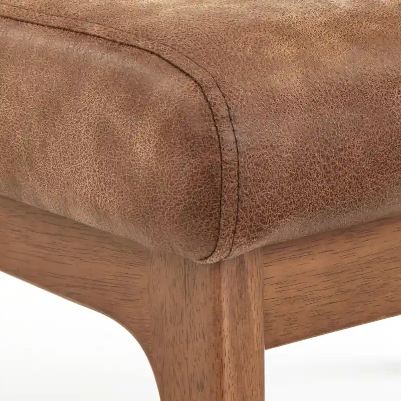 Simple Living Bianca Solid Wood Ottoman