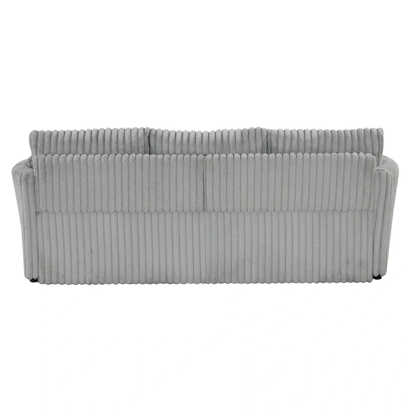 Modern Fabric Sleeper Sectional with USB and 2 pillows