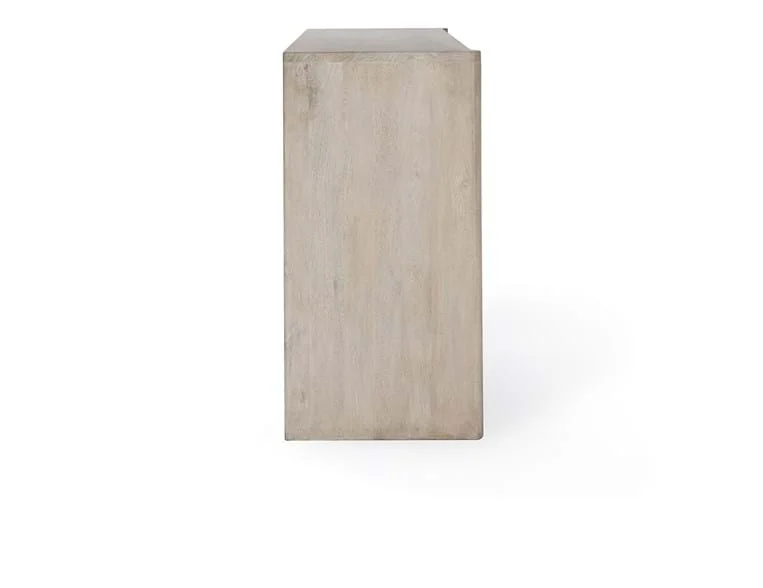 Ledro Mango Wood 4Dr Cabinet White Wash