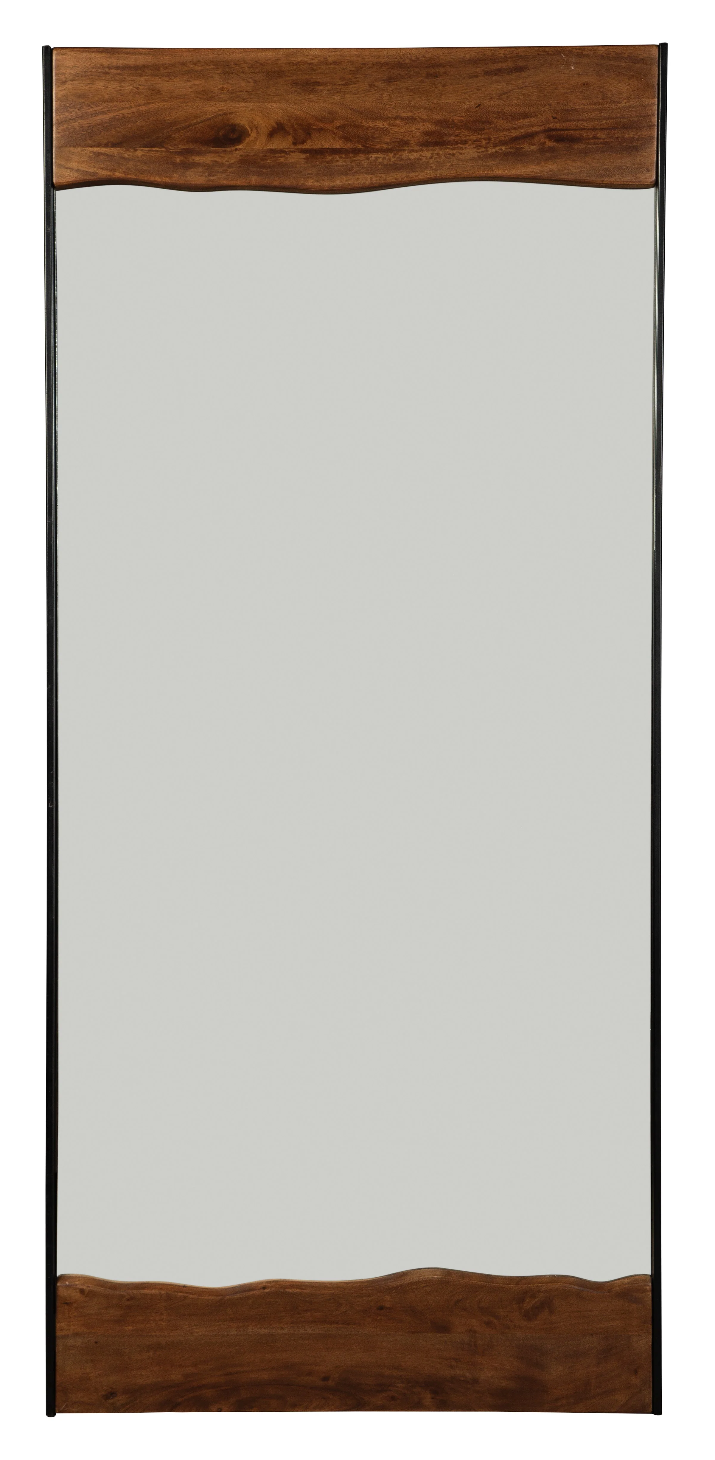 Faux Live Edge Floor Mirror