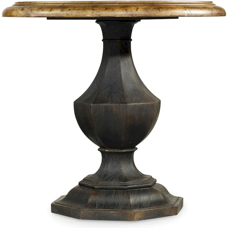 Hooker Furniture 30 Inch Diameter Hardwood Pedestal Table from the