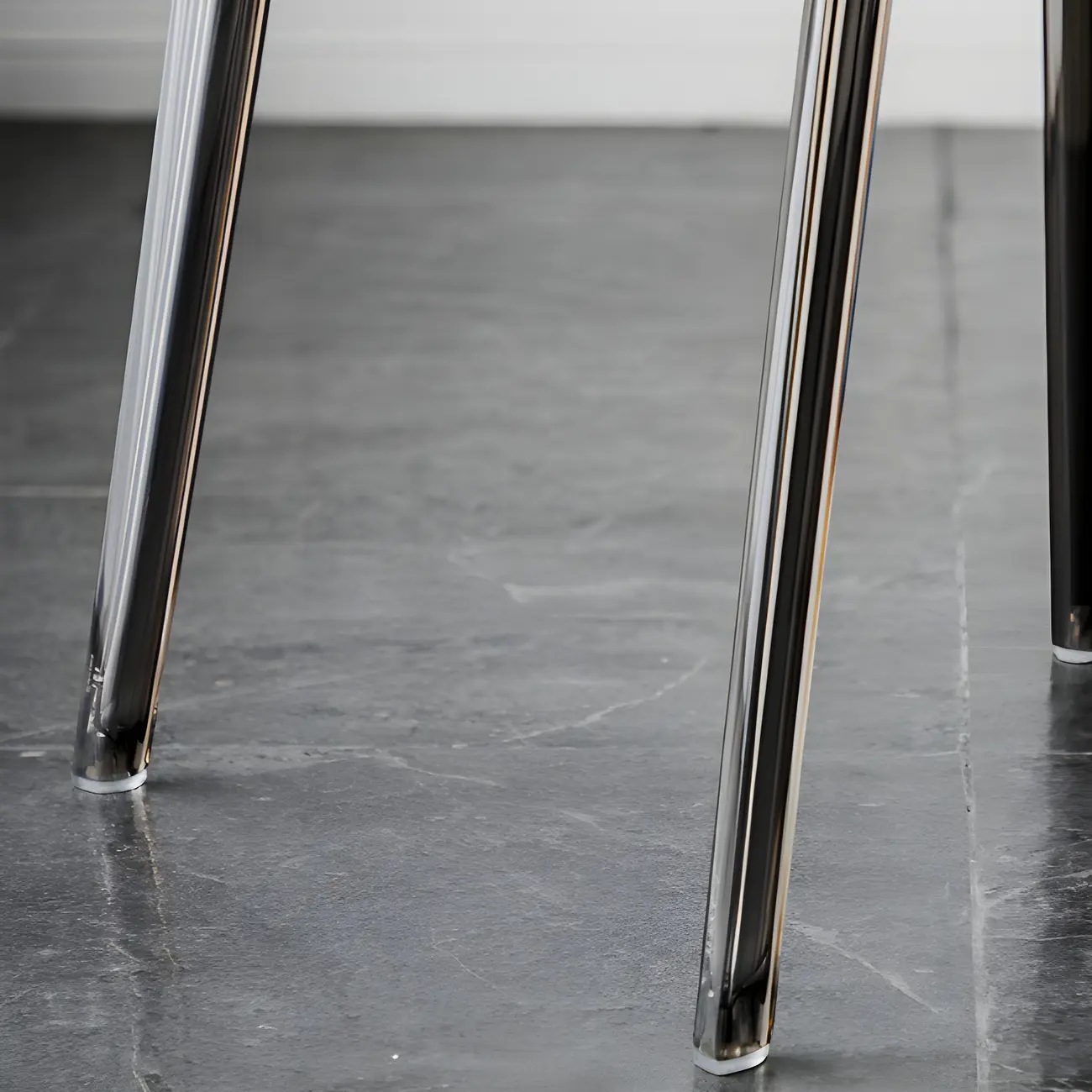 Amber Acrylic Armless Low Back Dining Chair