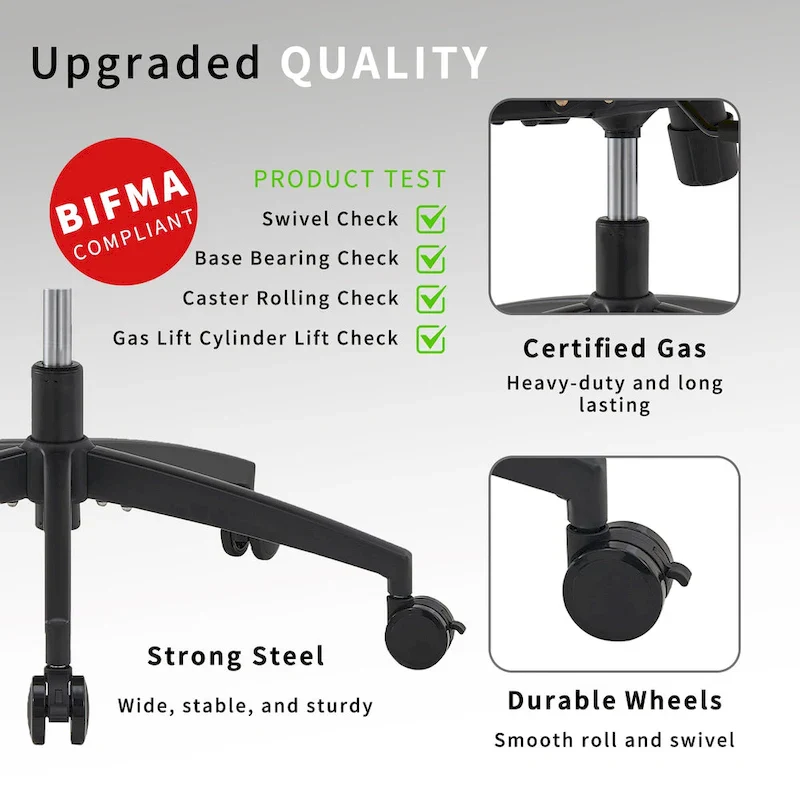 Black Ergonomic Adjustable Meditation Chair Multi-Position Home Office Chair