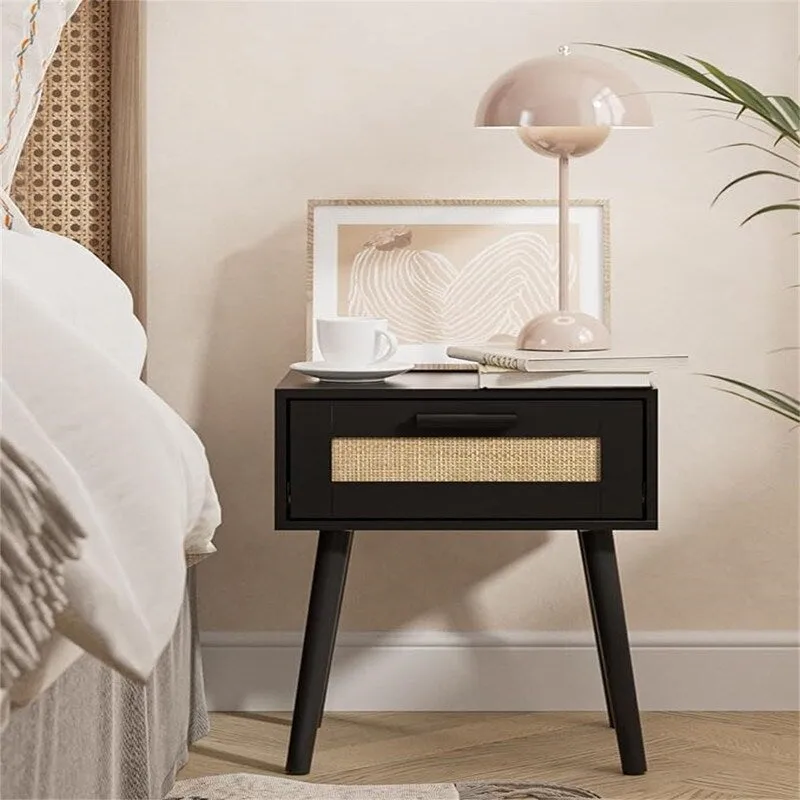 Bedroom Nightstands Wooden Night Stands - 11.81D x 15.35W x 19.69H