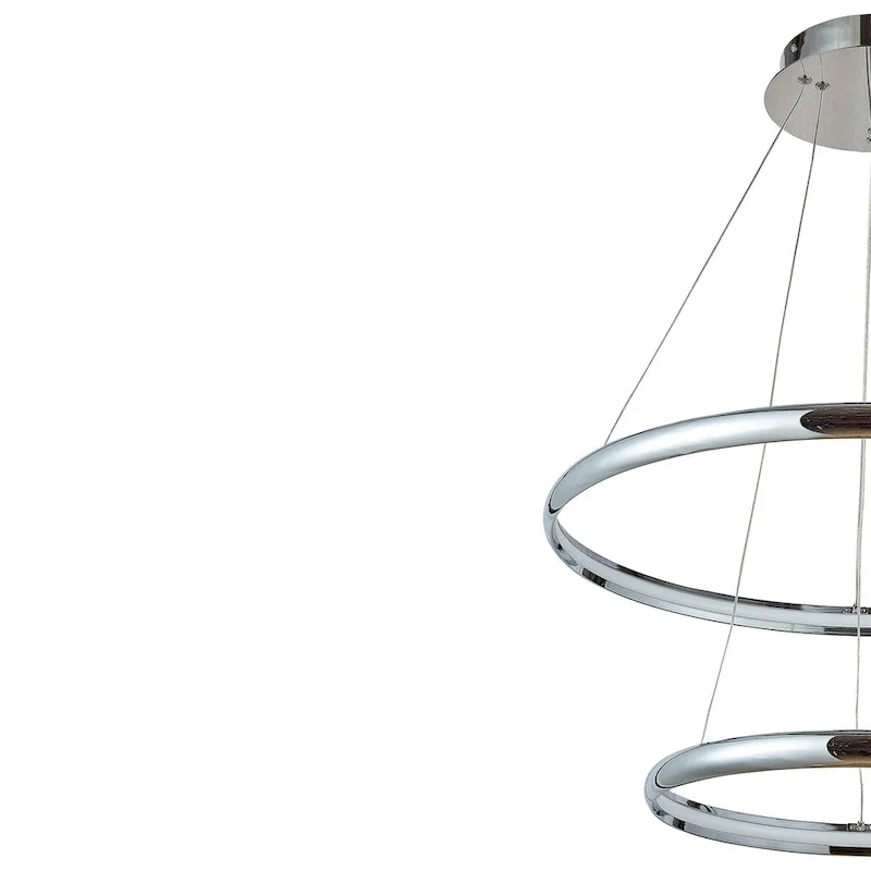 2 Light LED Array Pendant Light in Polished Chrome - Polished Chrome