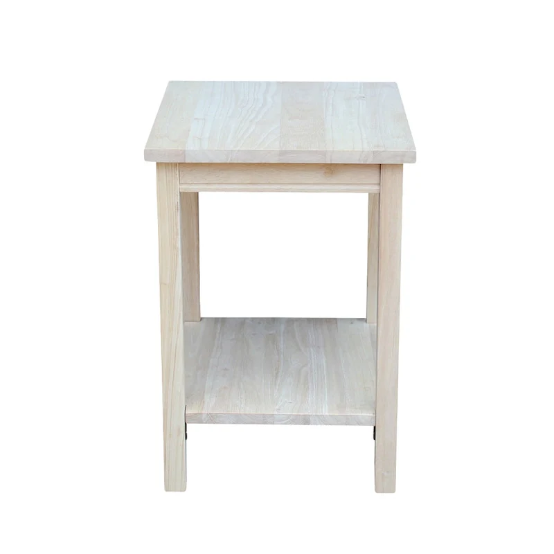 The Gray Barn Moonshine Unfinished Accent Table