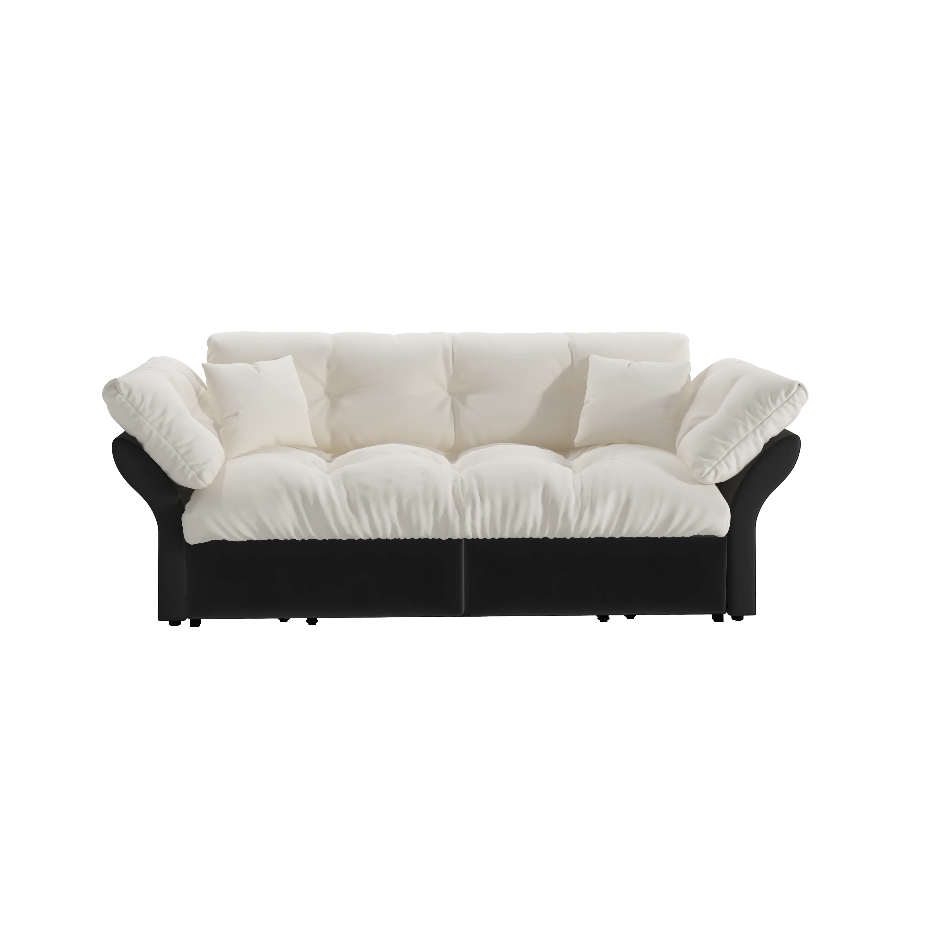 Walker Edison | 3-in-1 Convertible Queen Pull Out Sofa Bed