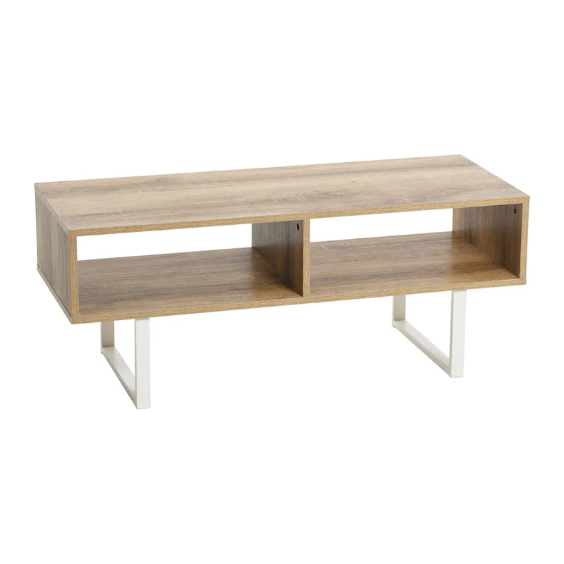 Household Essentials Rectangular TV Stand Coffee Table and Storage - 15.8L x 39.4W x 15.8H