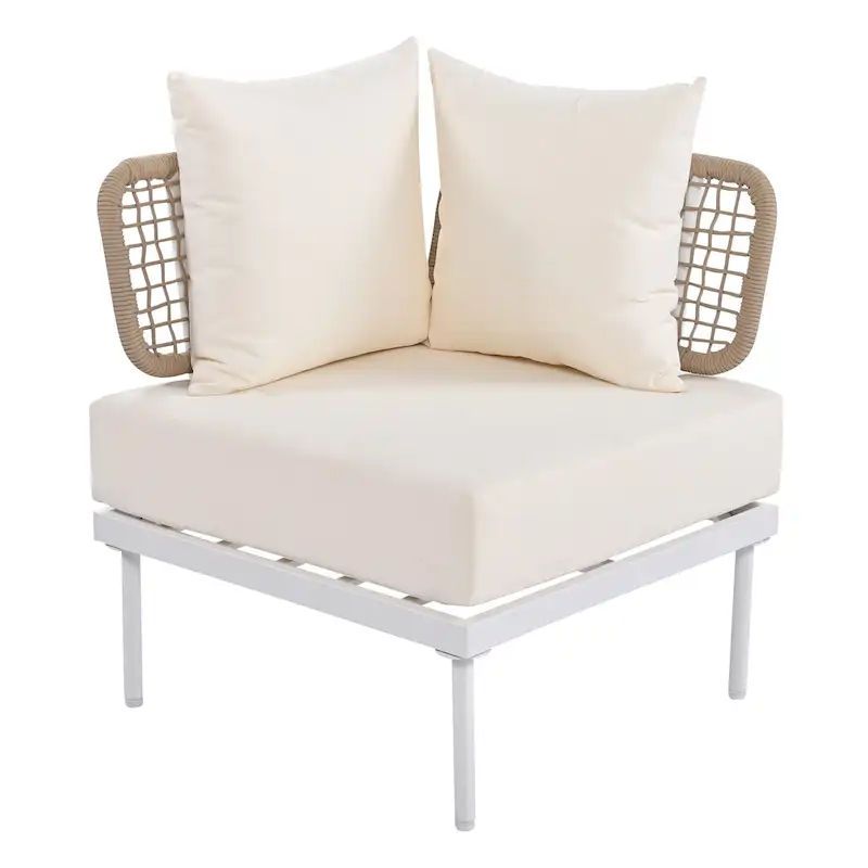 8-Piece Patio Sectional Sofa Set with Coffee Table