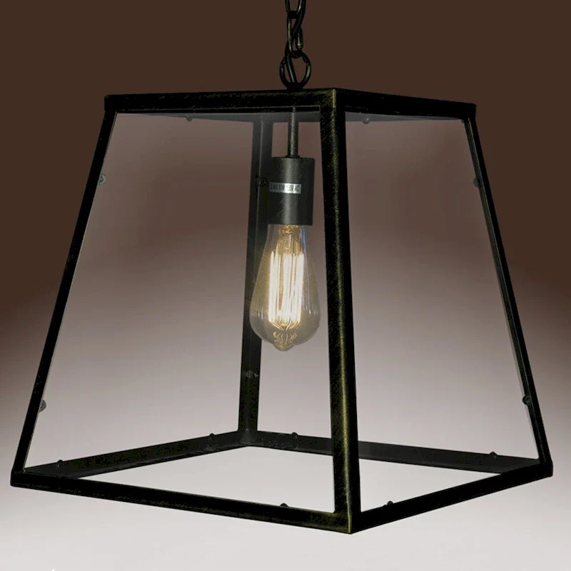 Minerva 1-light Black Edison Lamp
