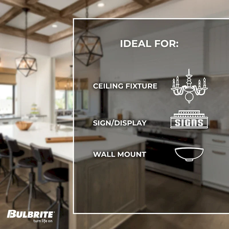 Bulbrite Multi Pack Dimmable G16 Candelabra (E12) LED Bulb