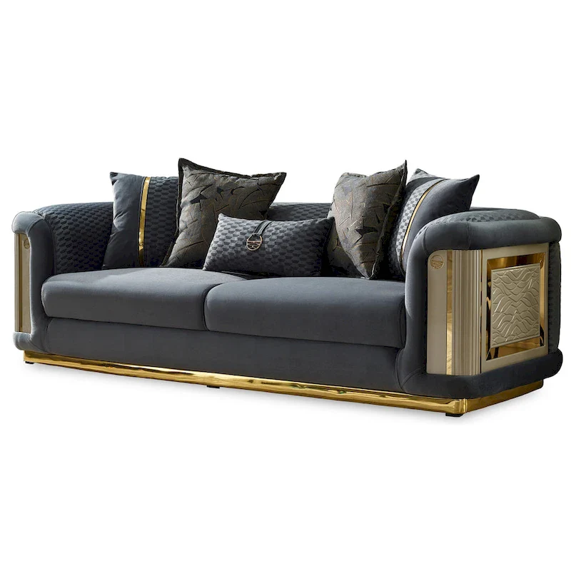 Elise 3-piece Living room Set Pillow Back