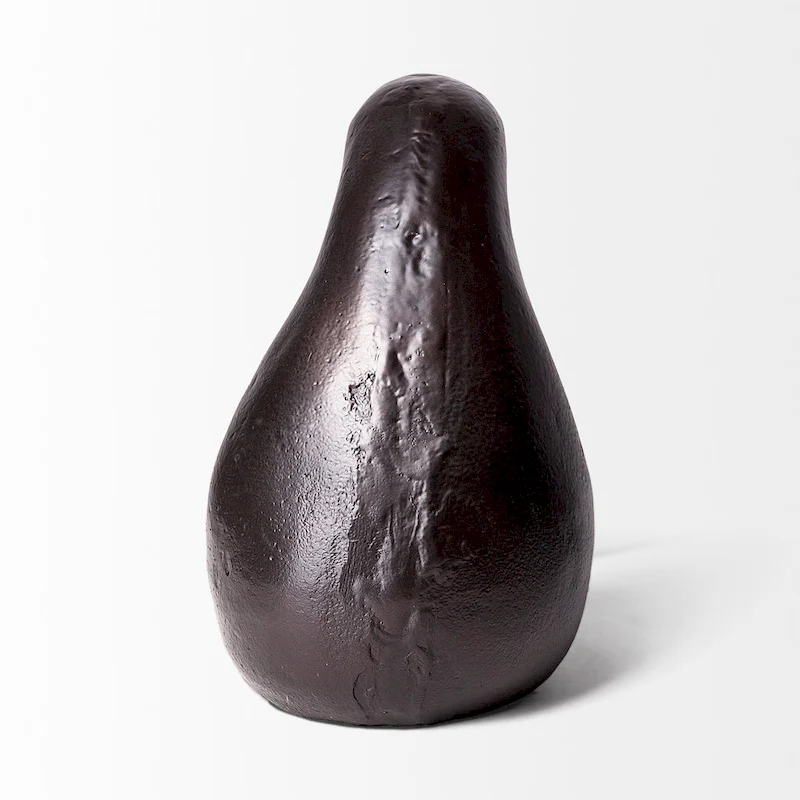 Dodo 7L x 4W Black Cast Aluminum Mauritian Bird Sculpture - 6.8L x 4.3W x 6.8H