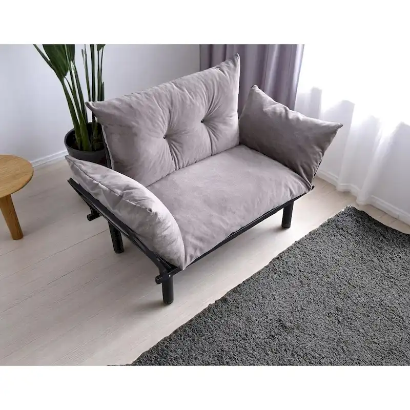 Sadio Metal Frame Loveseat With Removable Cushions