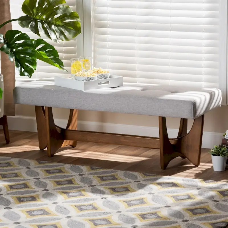 Carson Carrington Ullarp Mid-century Modern Upholstered Bench