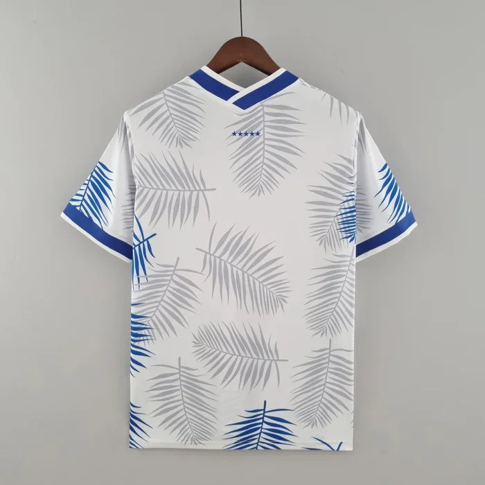 Maillot Brésil saison 2022 édition spéciale blanc et bleu