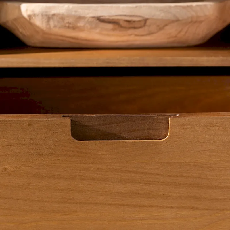 Middlebrook Alby 70-inch Mid-Century Solid Wood TV Stand