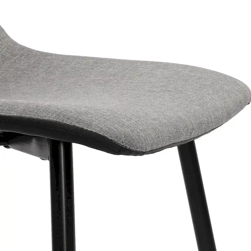 Dining Chairs set of 4 Mid-century Modern Industrial Fabric Side Chairs, Grey