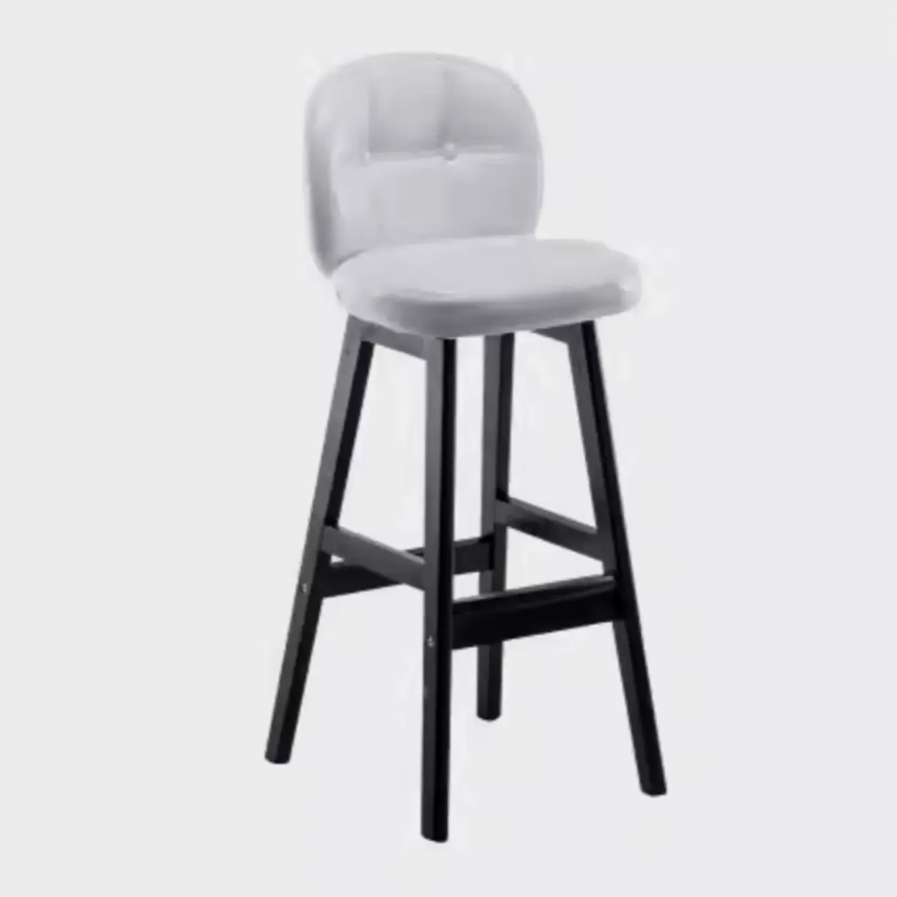 Elegant Low Back Bucket Faux Leather Bar Stool