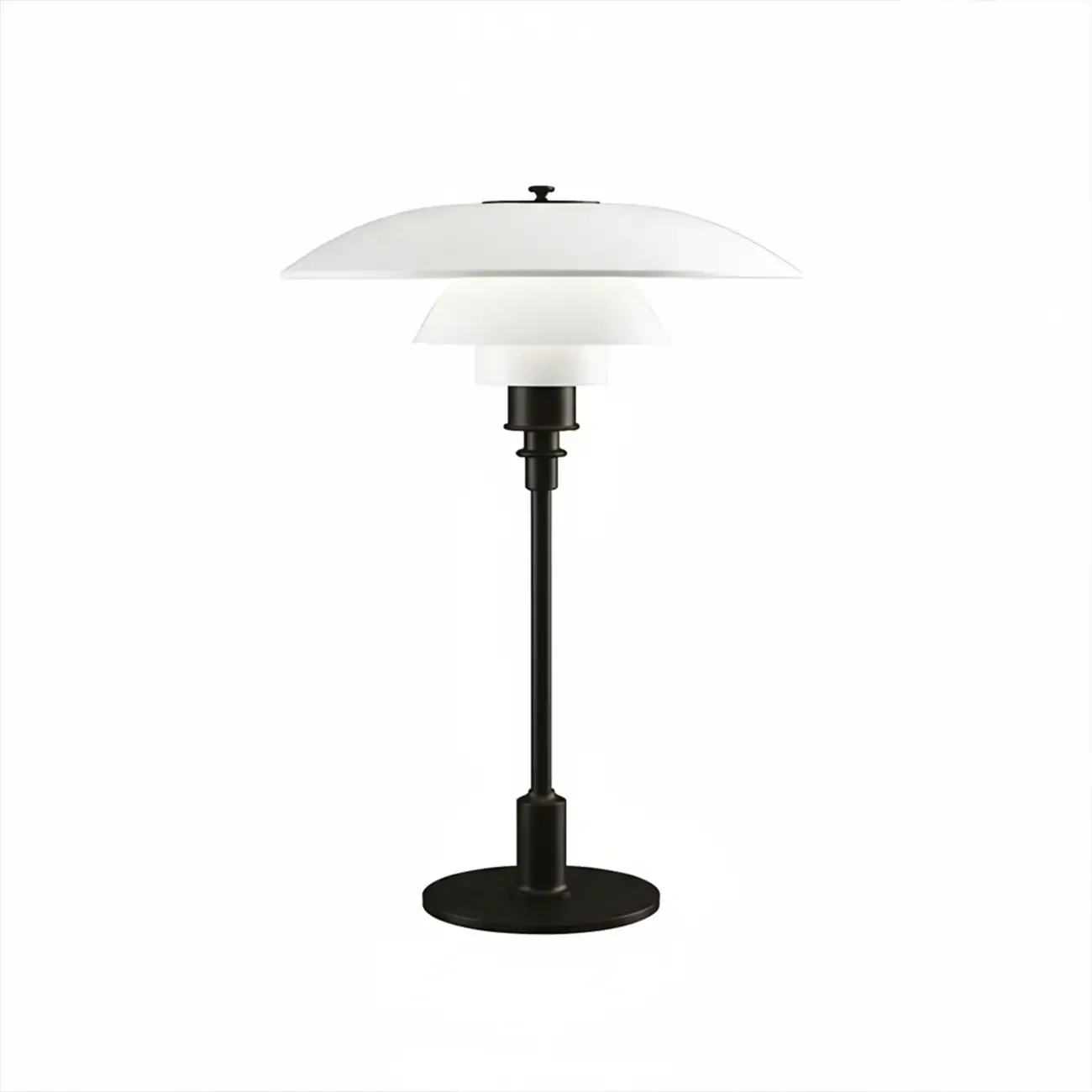 HomeyFad Post-Modern Tiered LED Table Lamp with Built-In Power