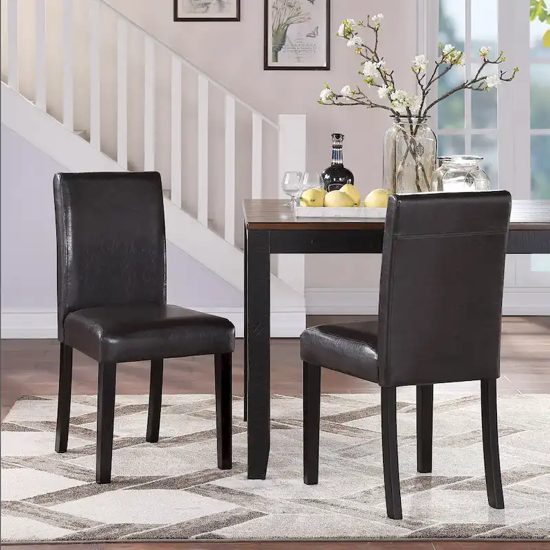 Mai Faux Leather Dining Chairs (Set of 2)