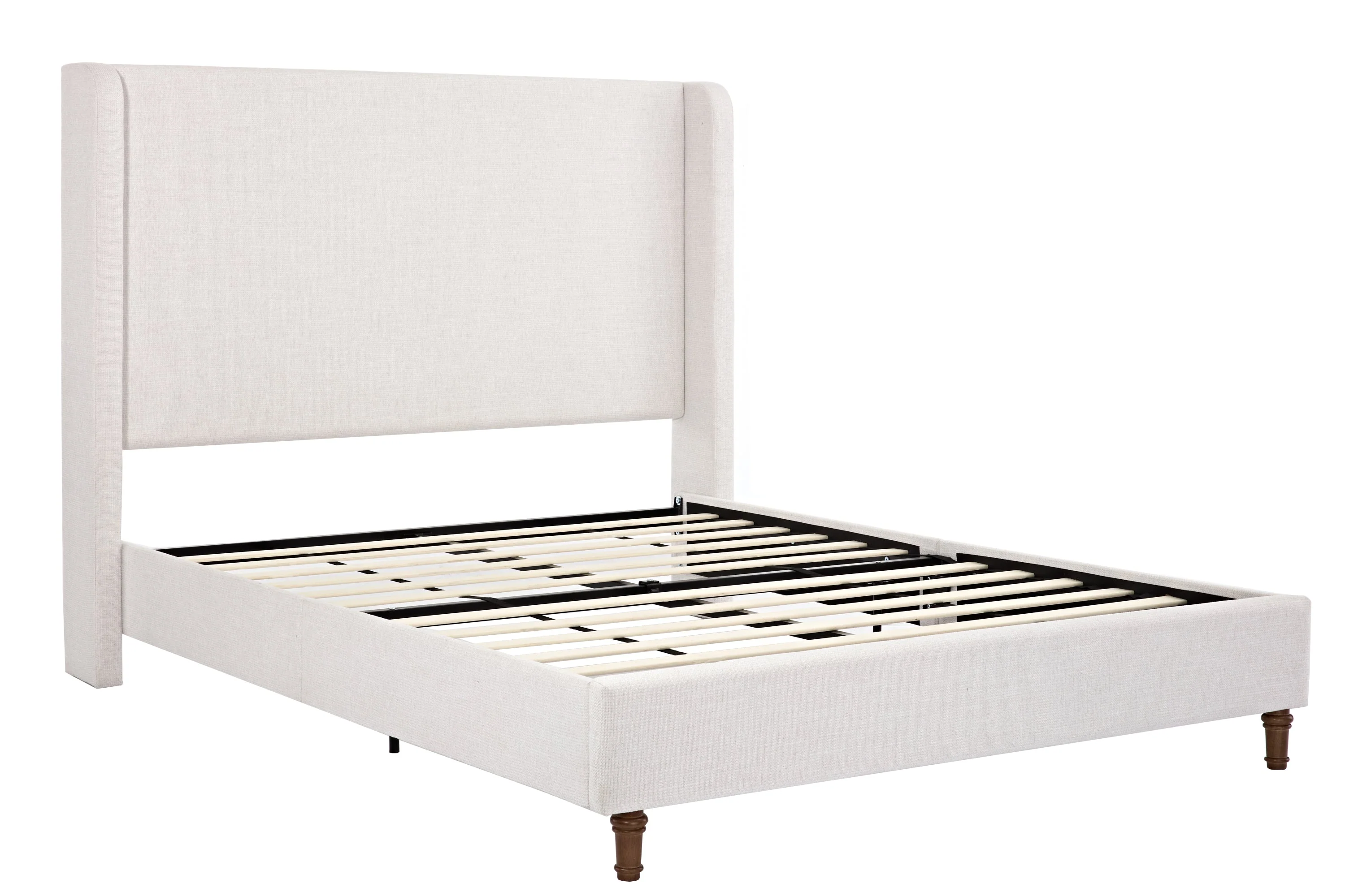 Walker Edison | Harper Tall 54 Headboard Upholstered Queen Bed