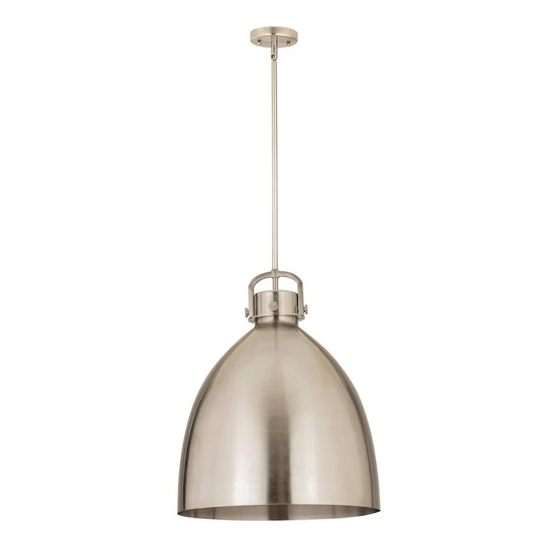 Innovations Lighting Newton Metal Bell - 1 Light 18  Stem Hung Pendant