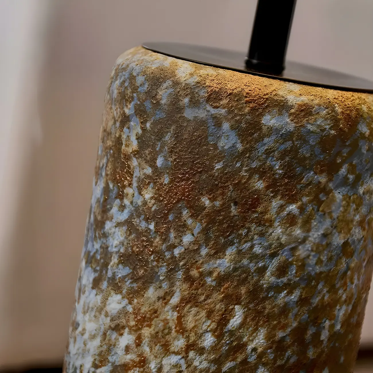 Modern Rustic Ceramic Table Lamp with Rocker Switch