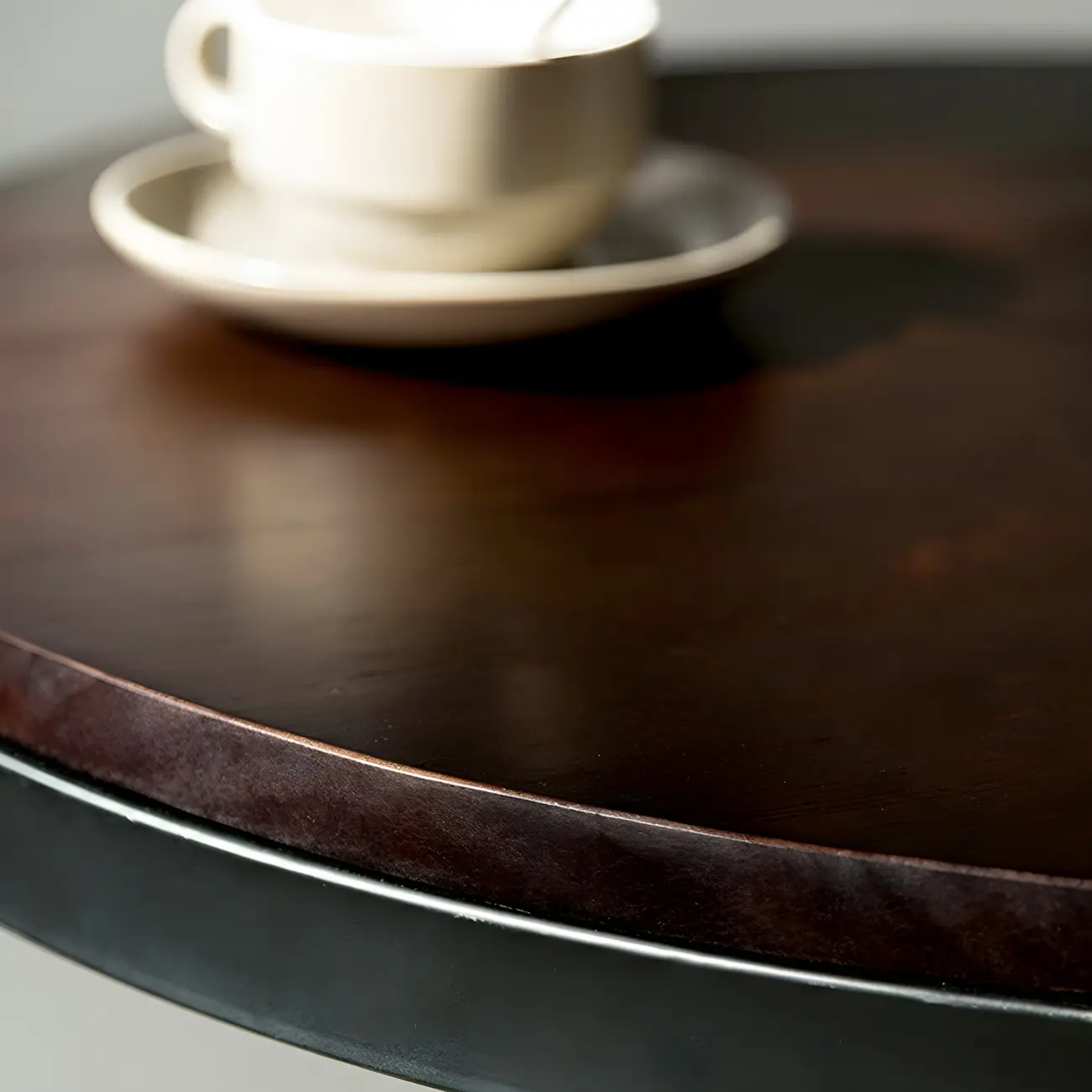 Industrial Brown Wooden Metal Adjustable Bar Tables