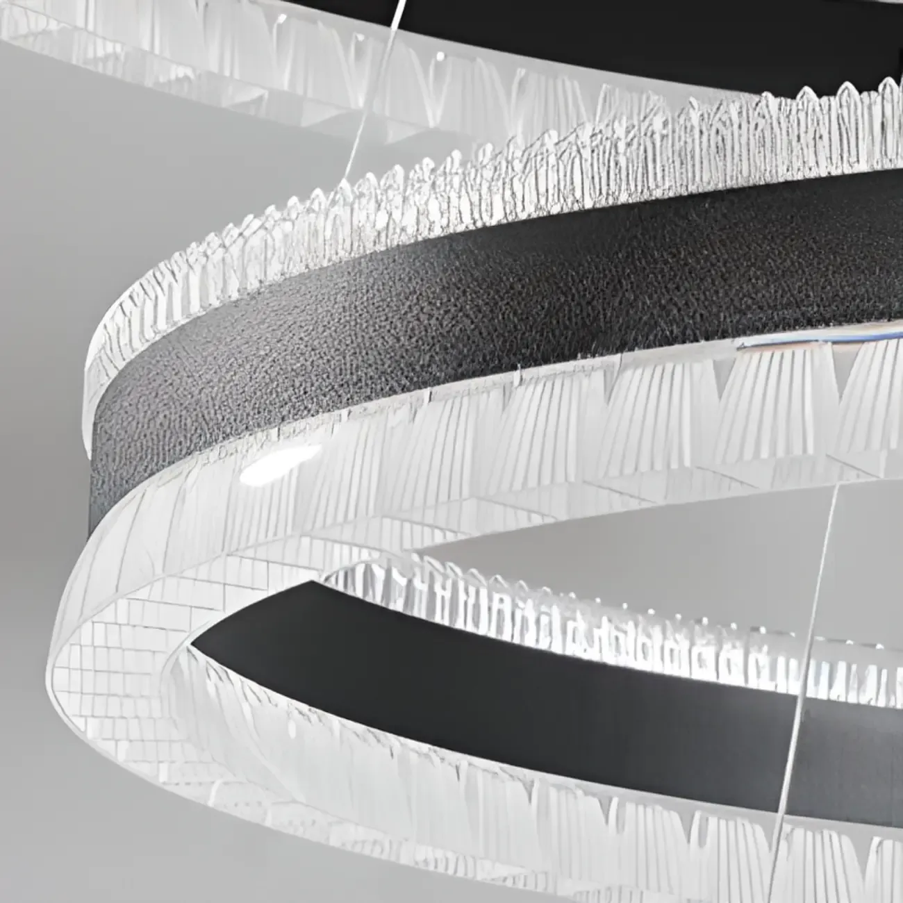 Stylish Modern Circle Tiered Ring LED Chandelier