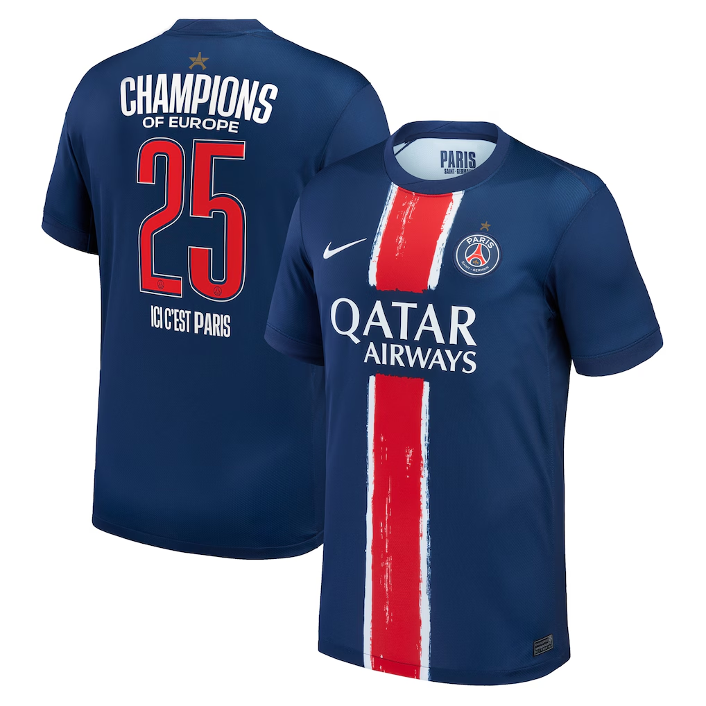 Maillot PSG domicile 2025/26 AVEC LES 1 ÉTOILES ⭐️