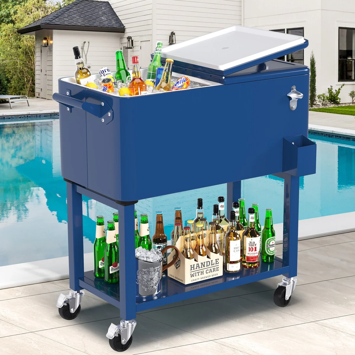 Moasis 80 Quart Rolling Cooler