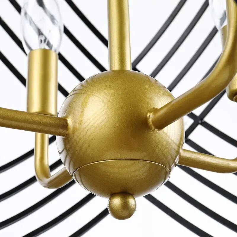 Maxax 4 - Light Unique / Statement Globe Pendant with Crystal Accents - - 15.7*15.7*15.7