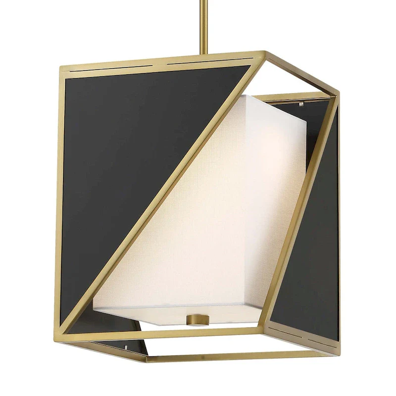 Metropolitan Aspect White Coal and Soft Brass LED Lights Pendant