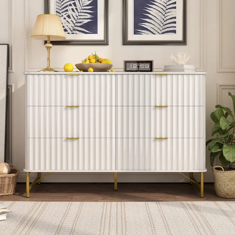 Clihome Modern MDF 6 - Drawer Accent Chest