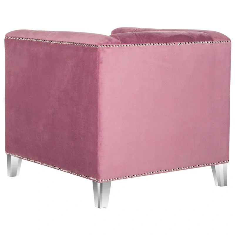 SAFAVIEH Kamilah White/ Clear Club Chair - 31.9 x 33.9 x 29.9 - 32Wx34Dx30H