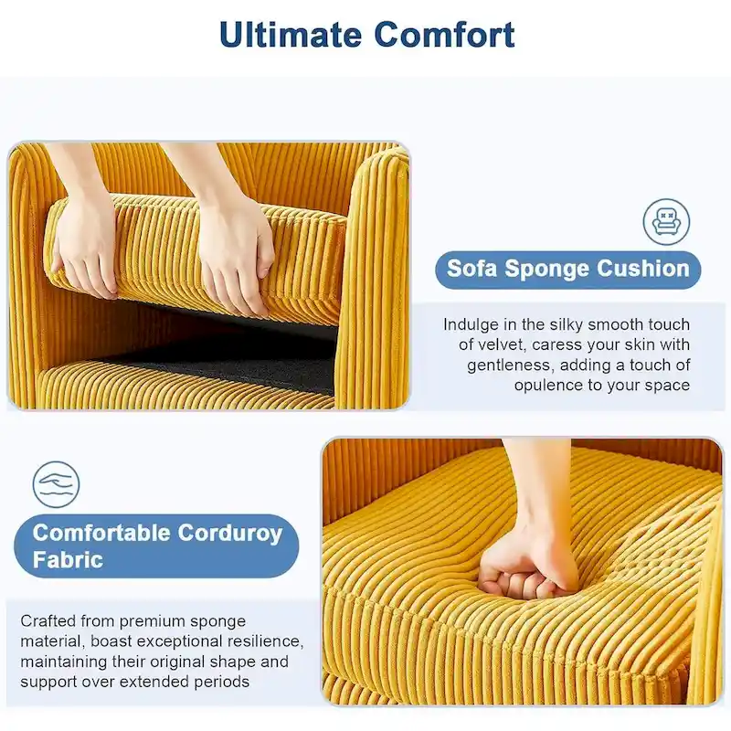 360 Swivel Accent Chair with Ottoman, Barrel Chair with Upholstered