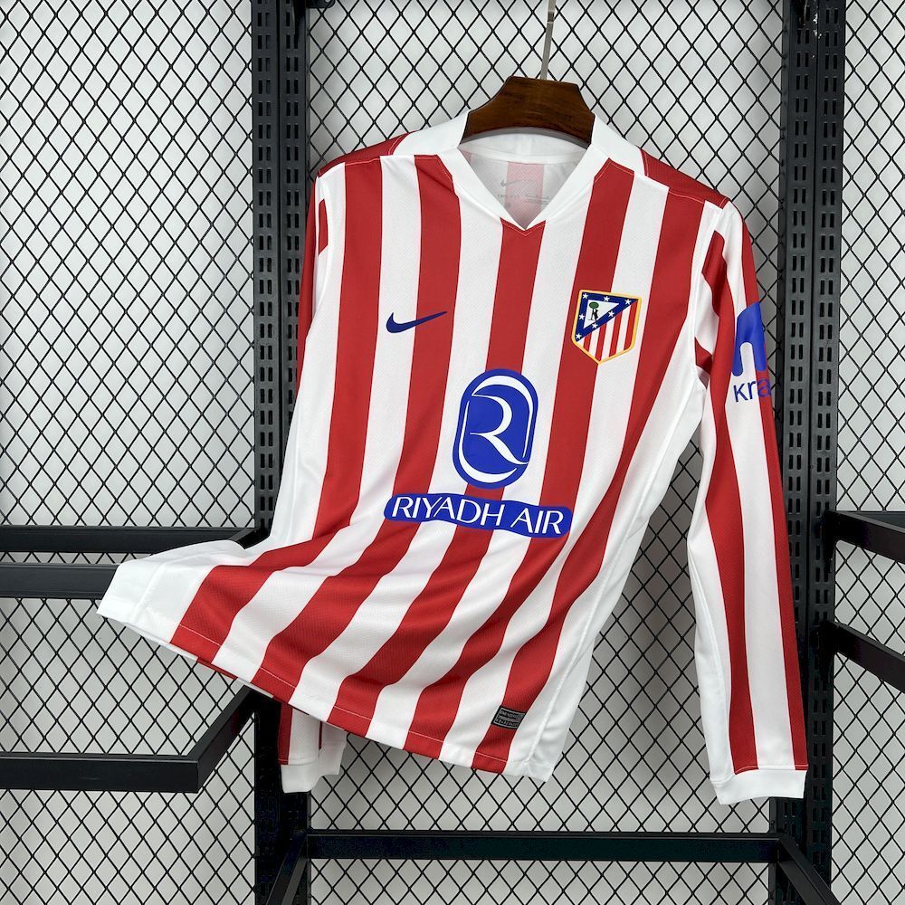 Maillot Atlético Madrid domicile manches longues 2025/26