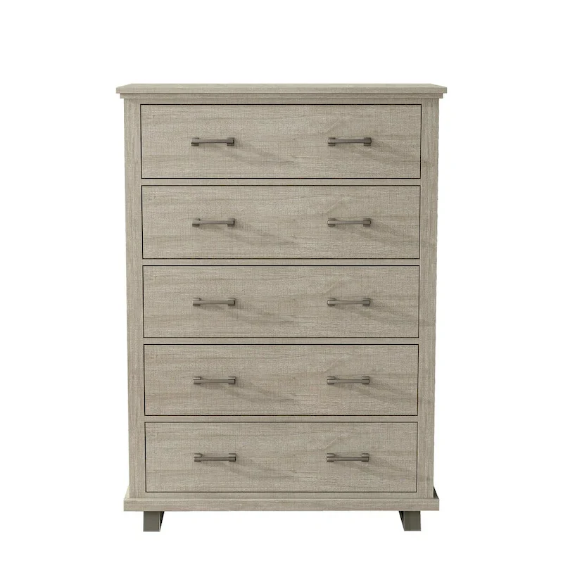 Farmhouse 4-Piece Bedroom Set - 2 Nightstand, 1 Chest and 1 Dresser