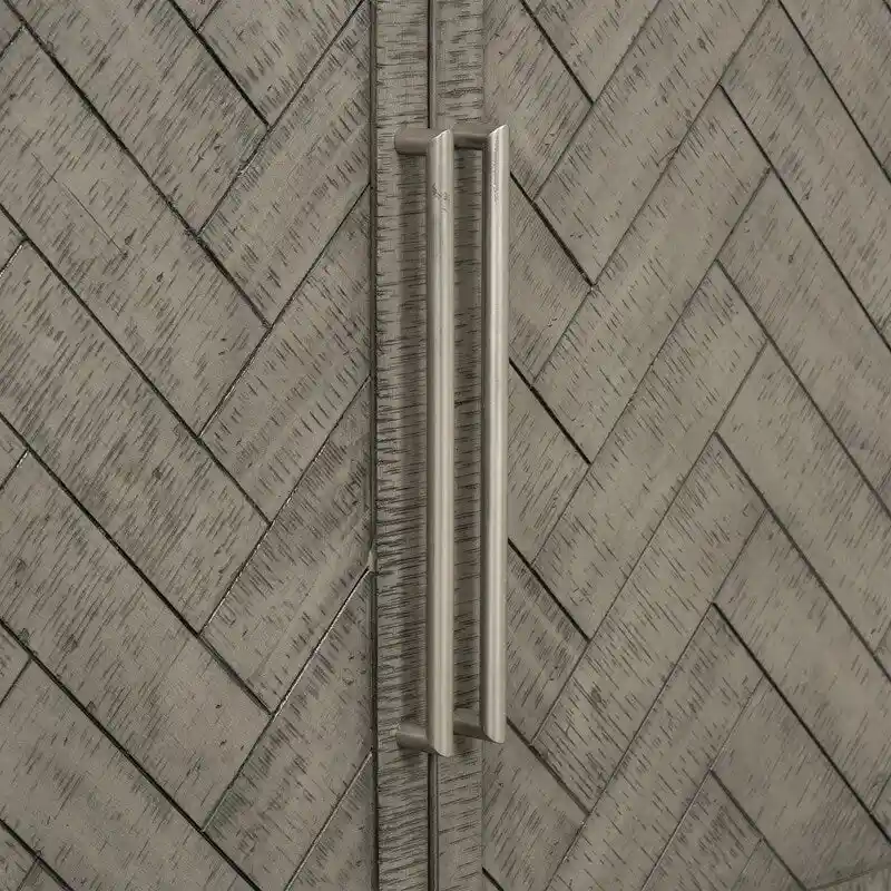 60W Cabinet Sideboard with Adjustable Shelves and Pine veneer - N/A