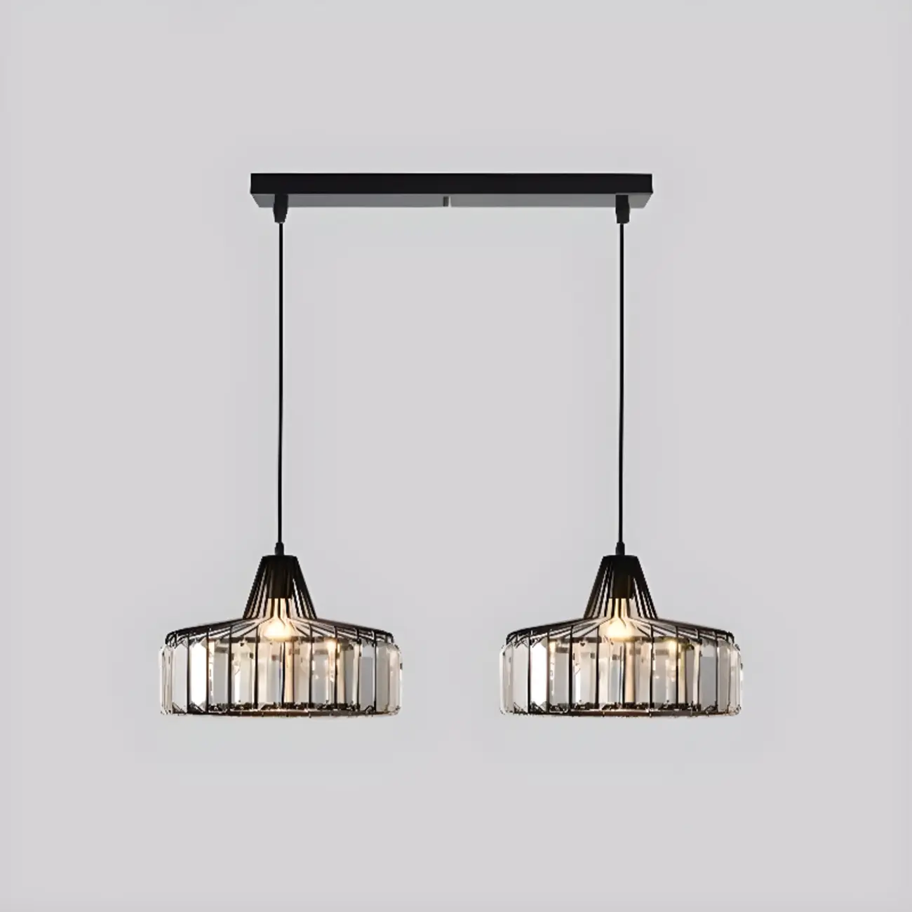 Modern Round Crystal Island Pendant Light for Kitchen