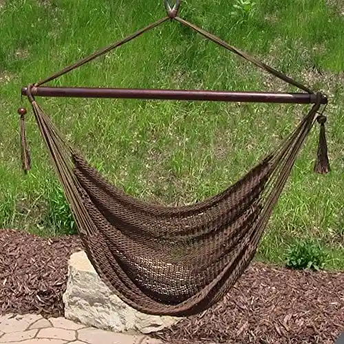 Sunnydaze Hanging Caribbean XL Hammock Chair