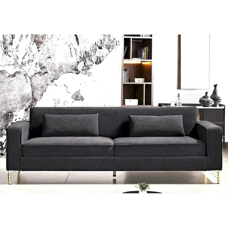 Aesthetic 85.8   Velvet Sofas for Living Room 3 Seater Couch with Classic Modern Appeal and Luxurious Soft Comfort