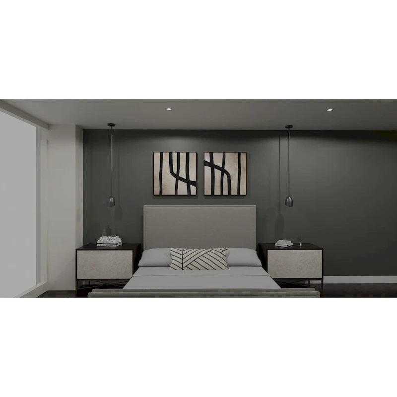 Haynes 1-Light Black Chrome Mini Pendant Light