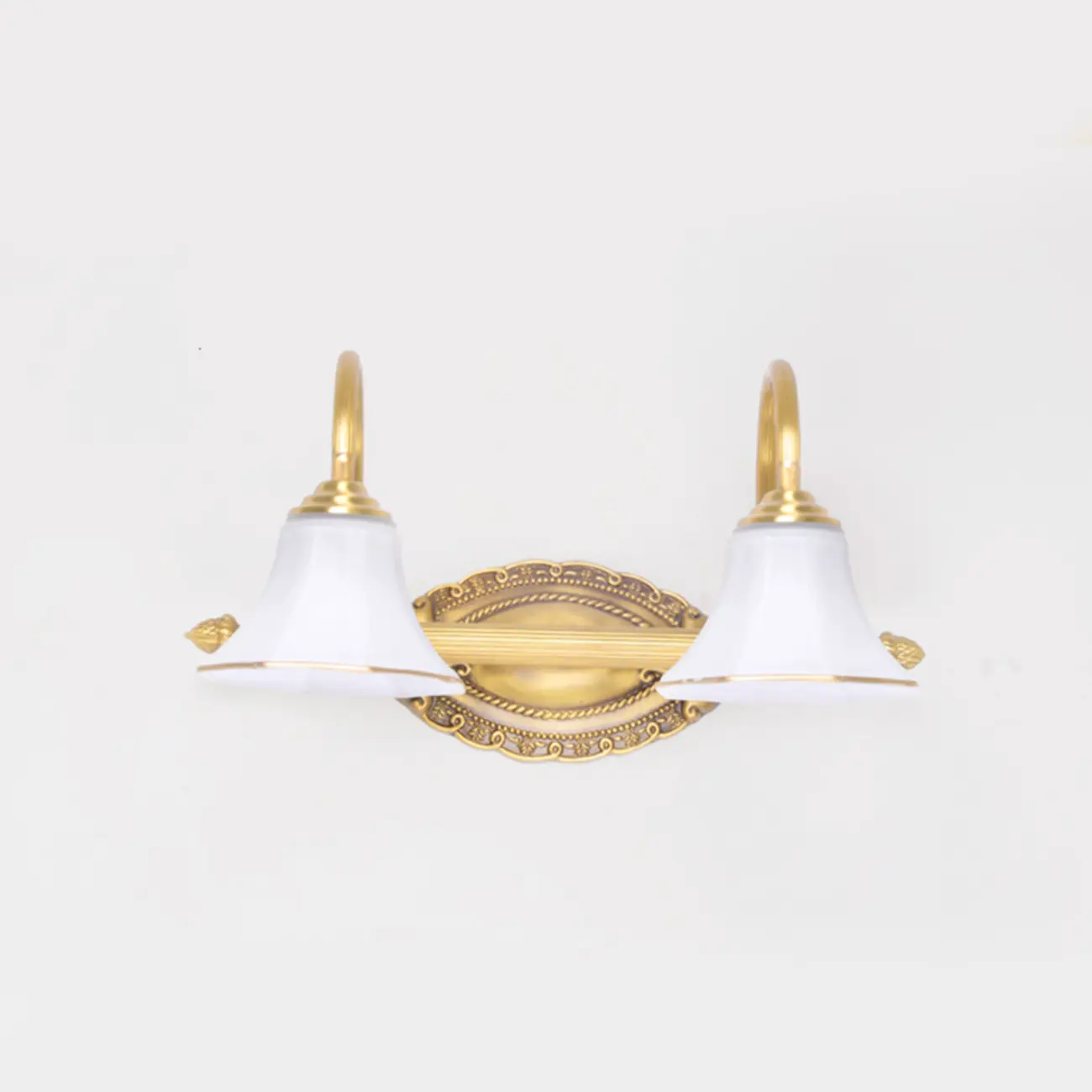 Modern Gold Classic Vanity Lights with Glass Shade for Bathroom
