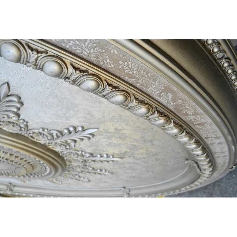 Champagne Large Oval Chandelier Ceiling Medallion 79 inches