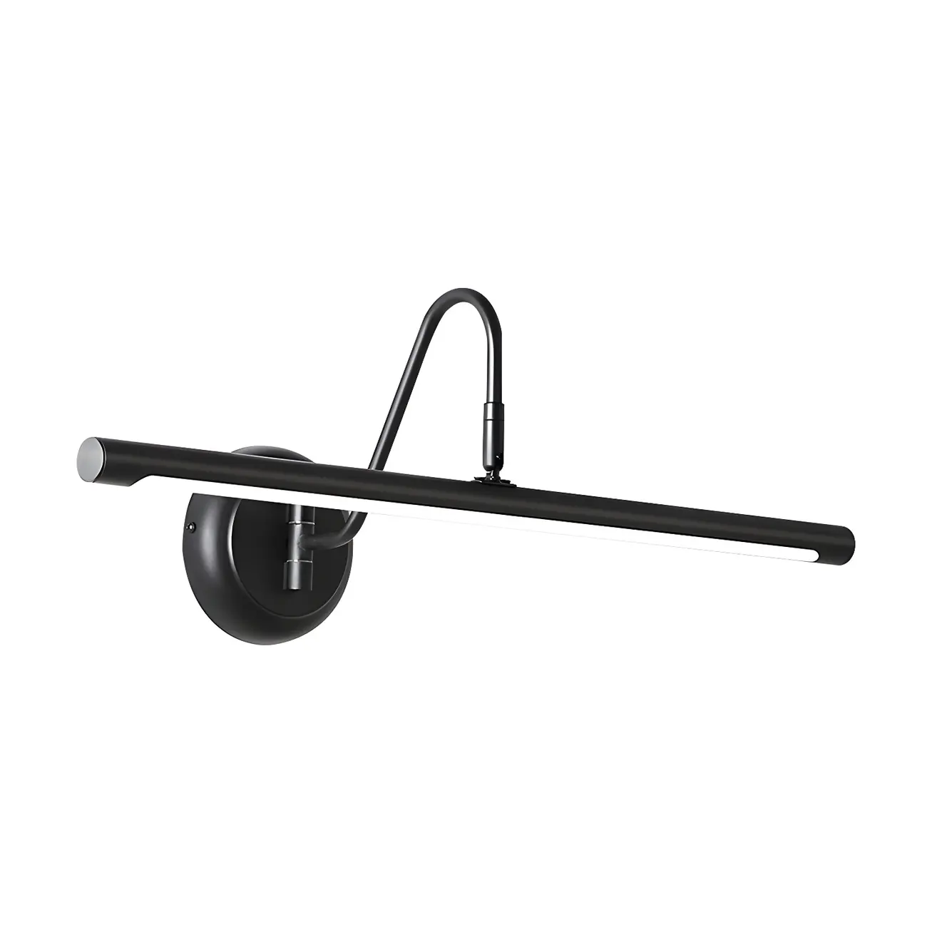 Wall-Mounted Linear Black Bathroom LED Vanity Light