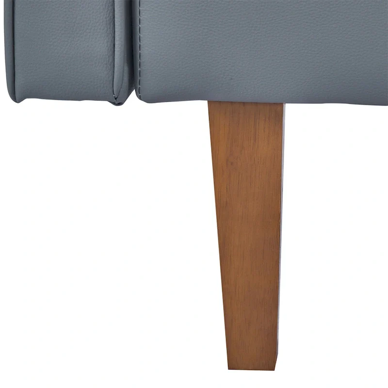 Convertible Sofa Bed Adjustable Fabric Couch Sleeper Modern Recliner Reversible Loveseat Folding Daybed Guest Bed with 2 Pillows